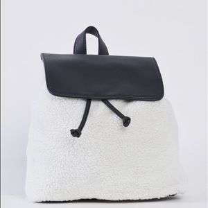 BLACK AND WHITE FAUX FUR